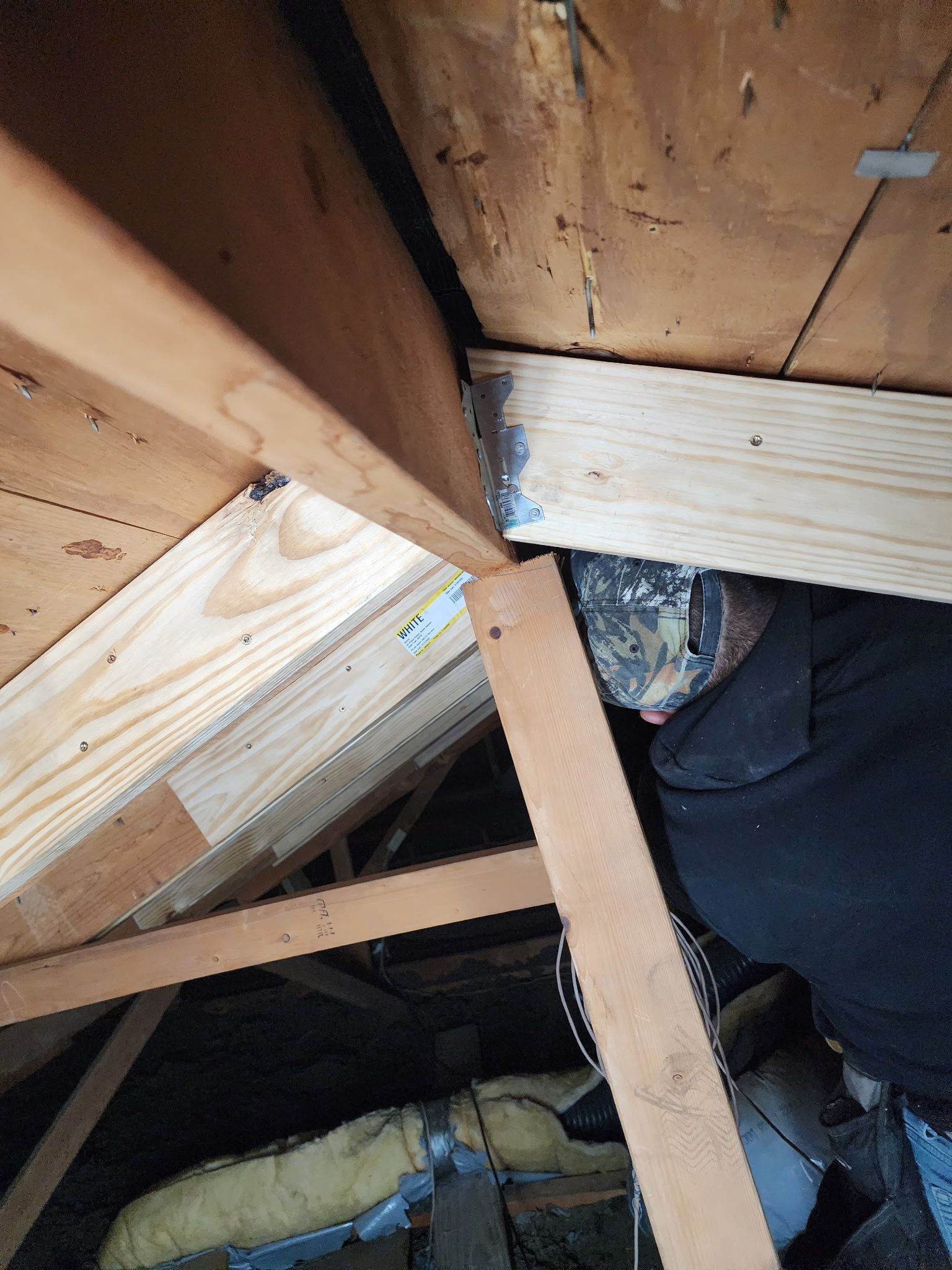 Structural and roof repairs with custom metal work by REPS Austin Area Roofer