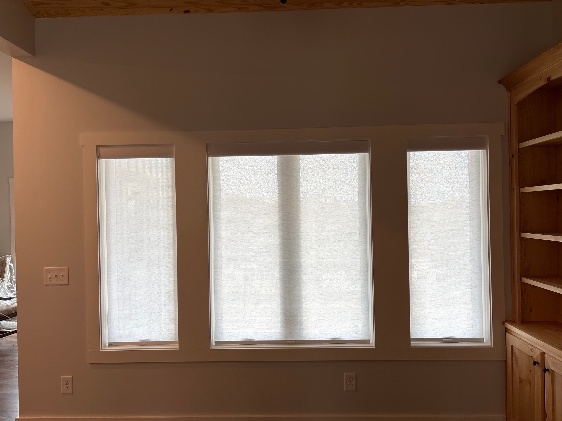 Roller Shades Project in Fayetteville by Blinds and Borders
