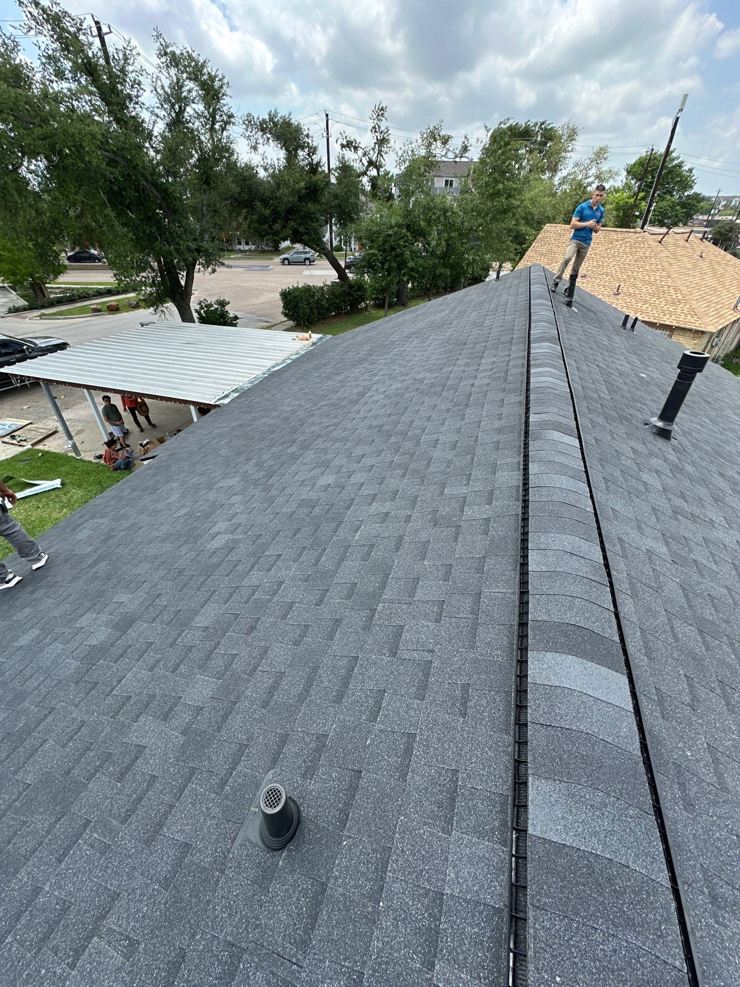 Project in Houston by Motion Roofing