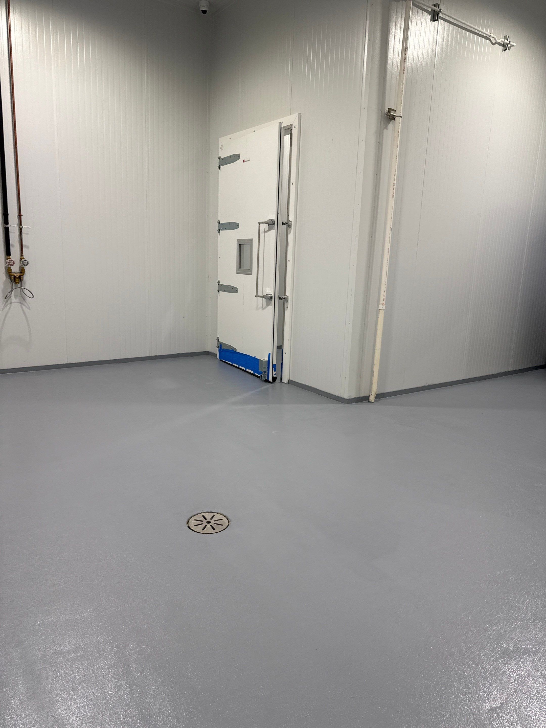 Industrial Epoxy Floor Installation for Summerdale Meat Plant by Cornerstone Hard Surface Restoration