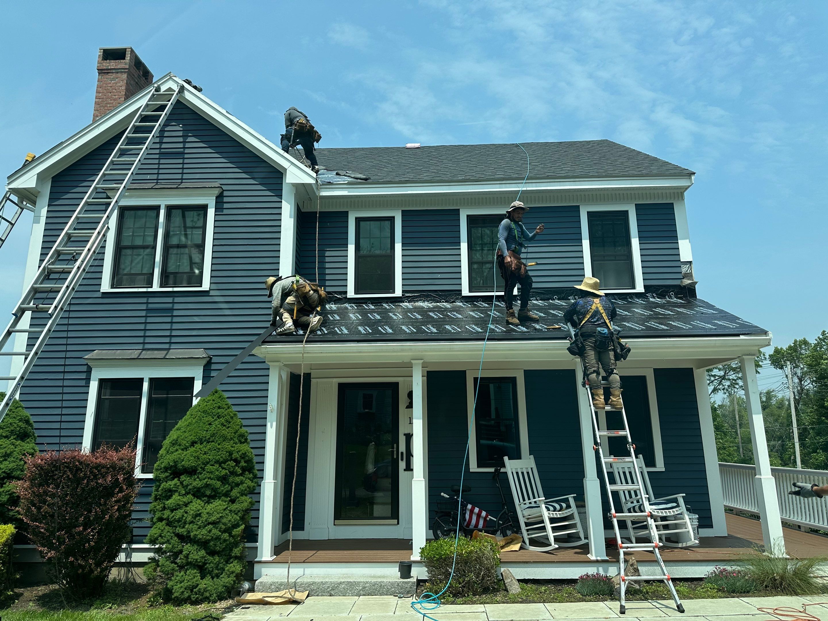 Full Roof Replacement & EPDM Restoration – North Andover, MA by Mighty Dog Roofing of Greater Middlesex County
