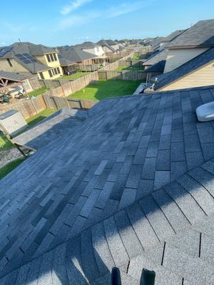 Roof Repair after Hurricane Beryl