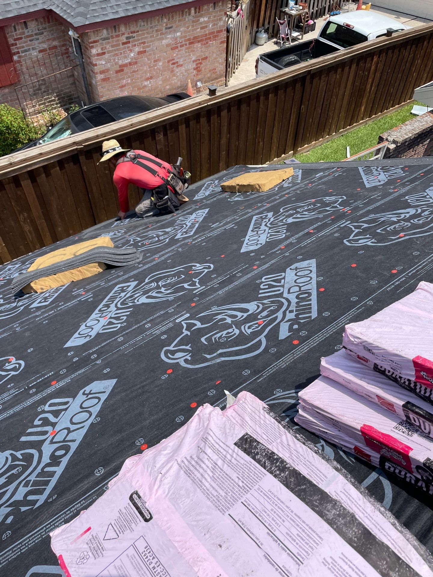 Residential Roofing Installation using Owen's Corning Duration (Lifetime) Shingles by Roof Repair Company