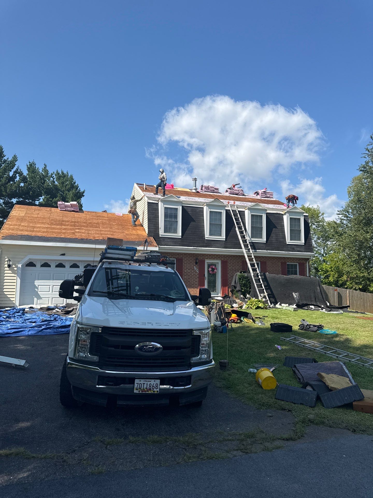 Architectural Shingle Roof Replacement and Decking Repair in Walkersville by Frederick Roof Repair