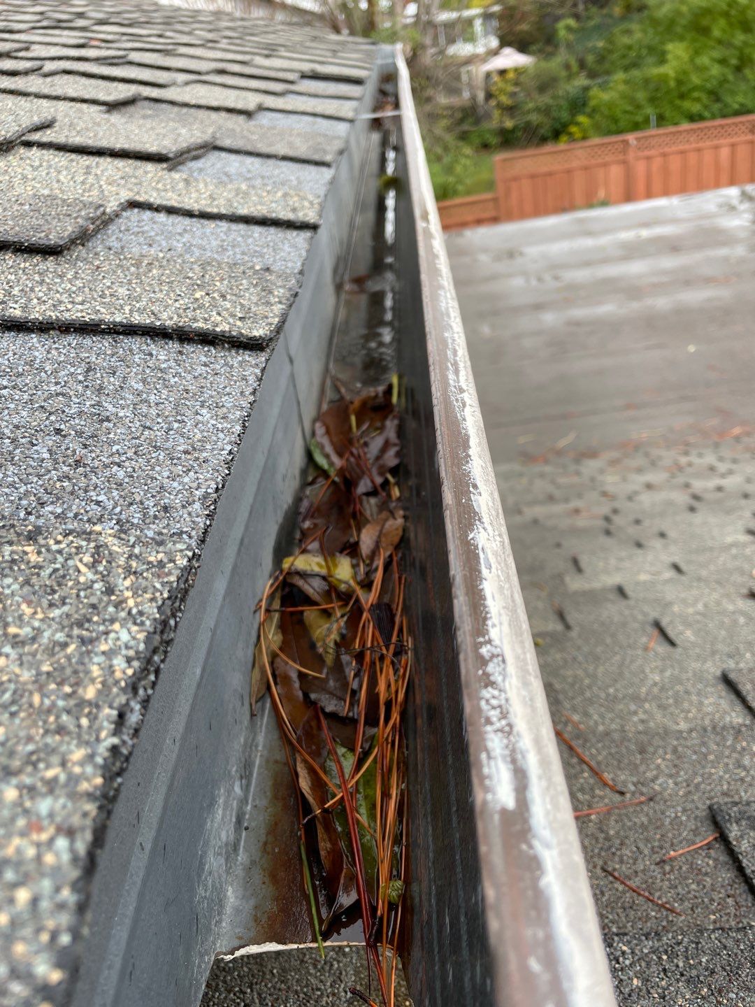 San Jose Gutter Cleaning on a 2 story home by All One Solar Shine