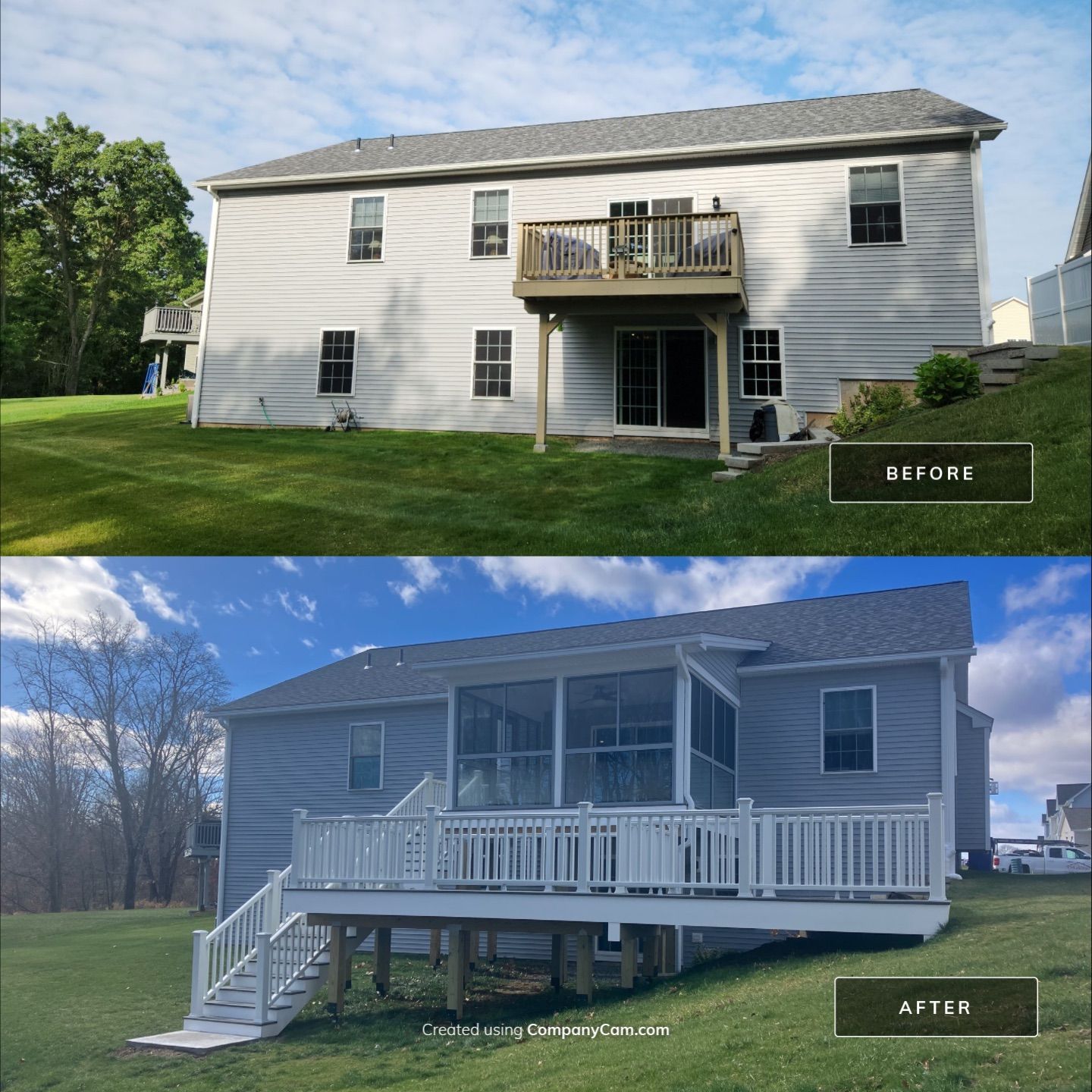 Summer Space Porch Enclosure by DiGiorgi Roofing and Siding Inc