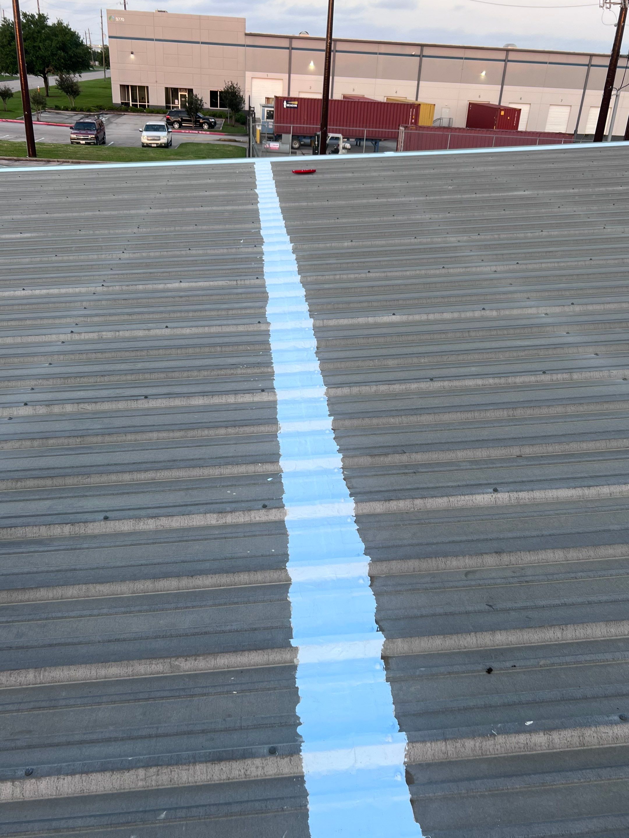 Hail Damage using Metal by Roof Repair Company