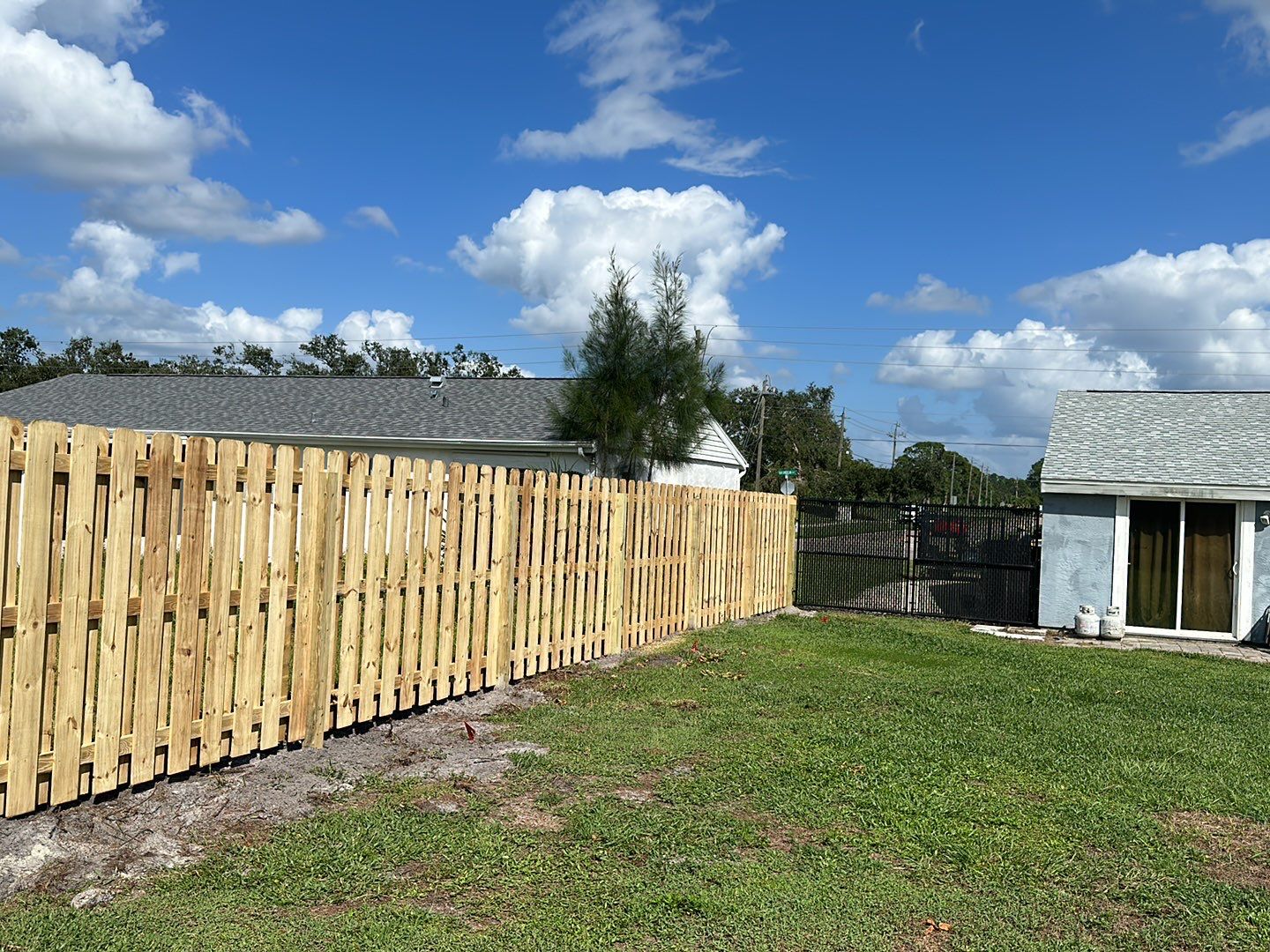 Wood Fence Installation using Wood Pressure Treated Fence  by Asap fence and gates, LLC
