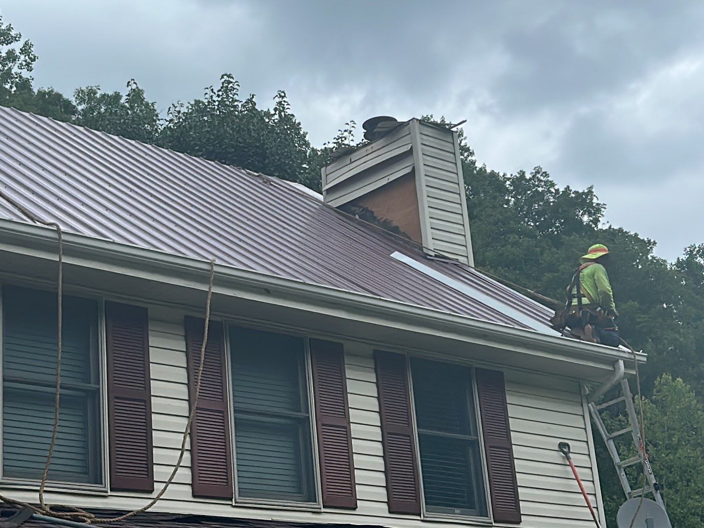 Residential Roofing Installation using Metal by Mr. Roofer