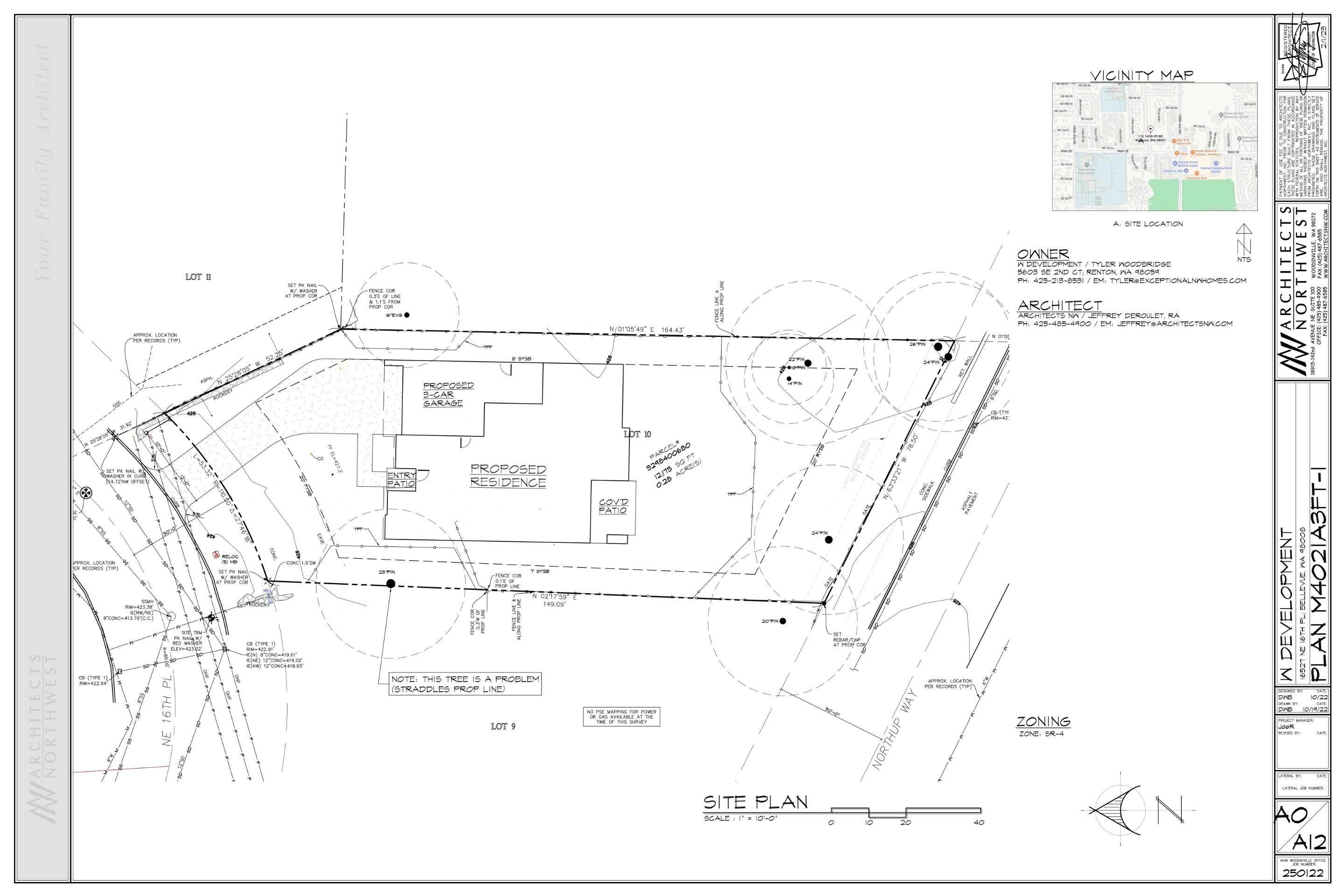 Arborist Report for Tree Protection Fencing and Root Zone Planning in Bellevue by Sound Tree Care LLC