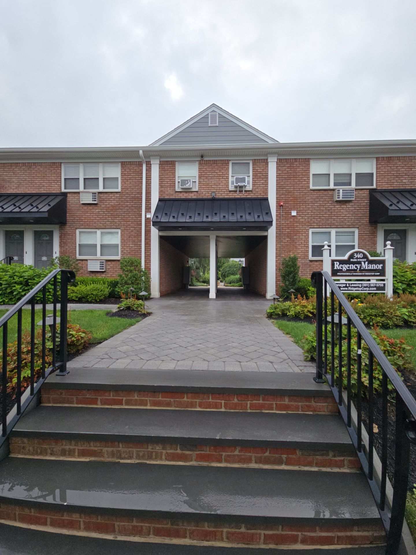 Multi-Unit Apartment Complex Exterior Brick Painting Project in Hackensack by Spectrum Painting, LLC