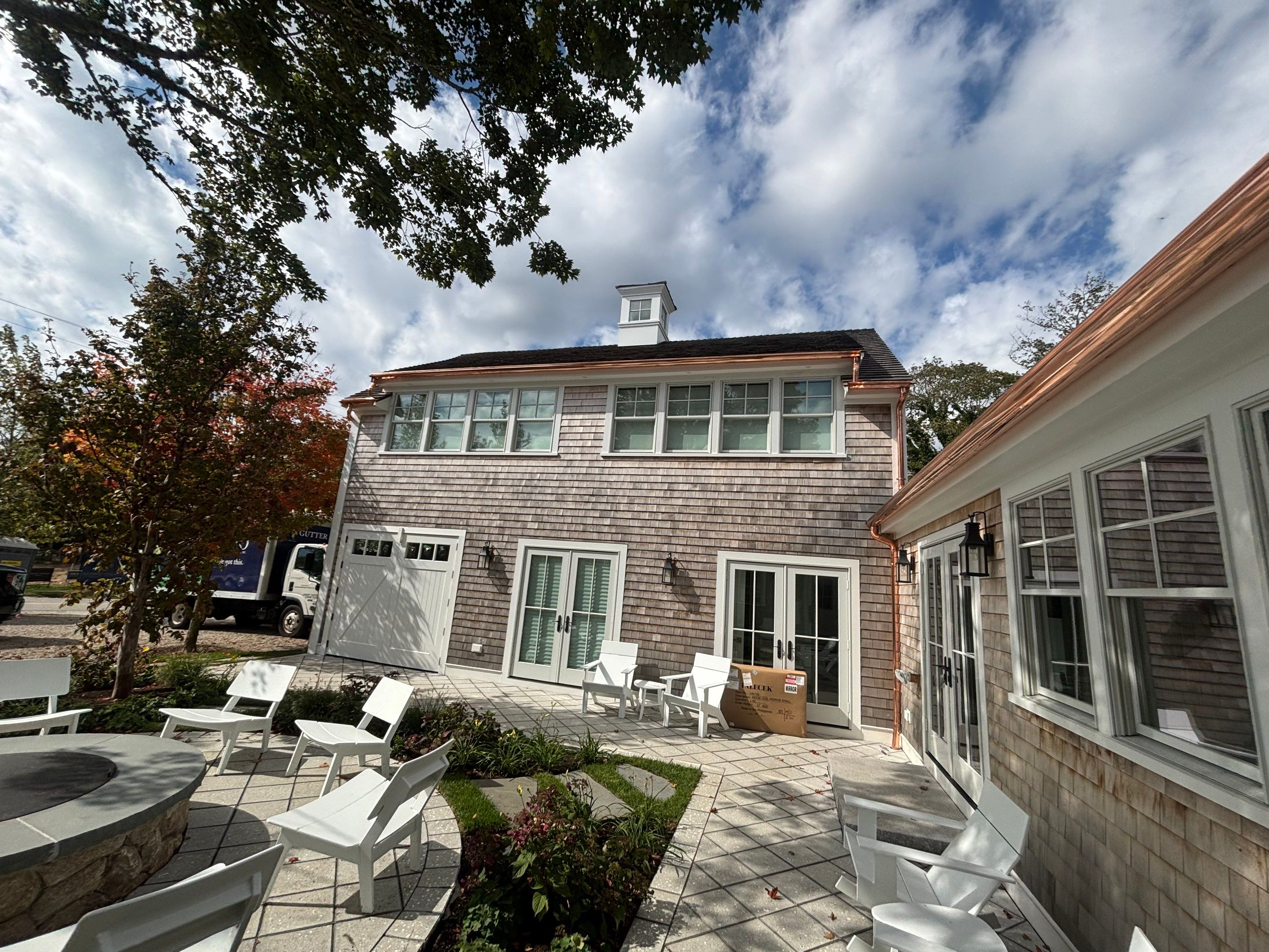 Half Round Copper Gutter Installation in Harwich, MA by Gutter Pro Enterprises