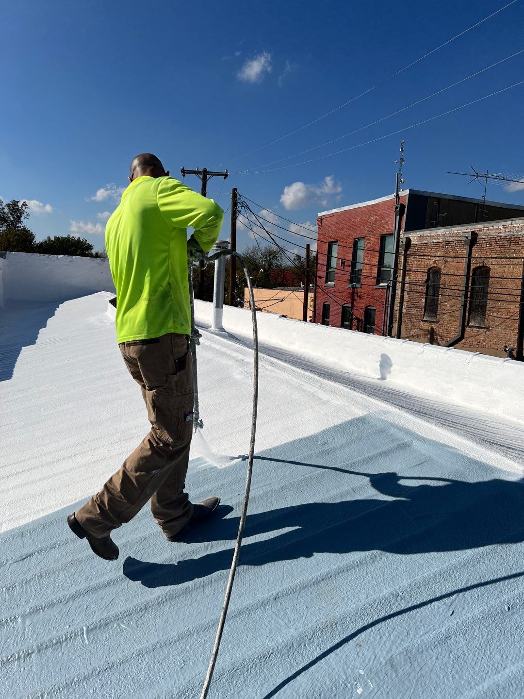 Spray Foam Metal Roof Restoration – Commerce, TX by All Star Roofing LLC