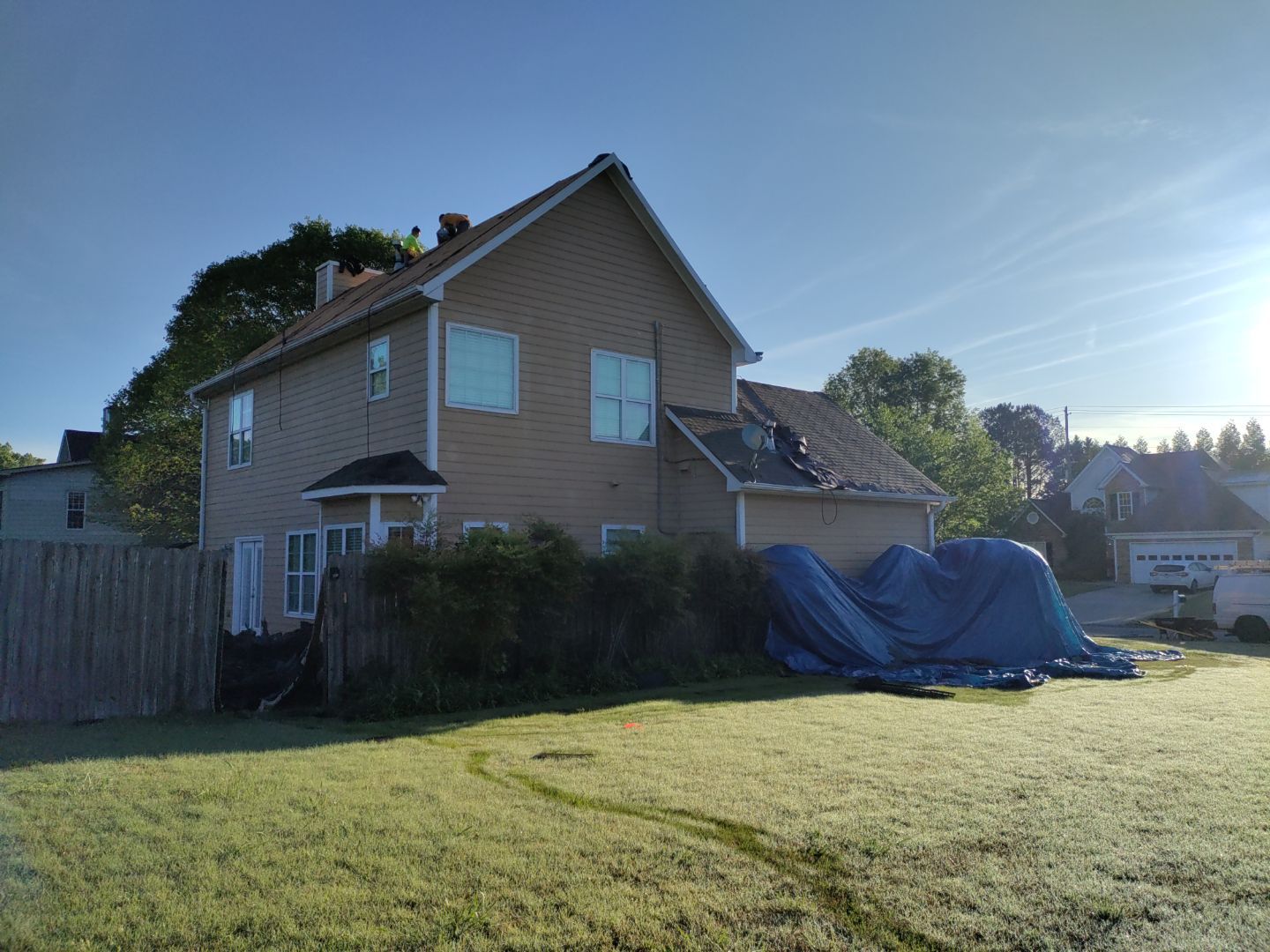 Residential Roof Replacement using Owens Corning TreDef Duration Williamsburg Grey by Inspector Roofing and Restoration