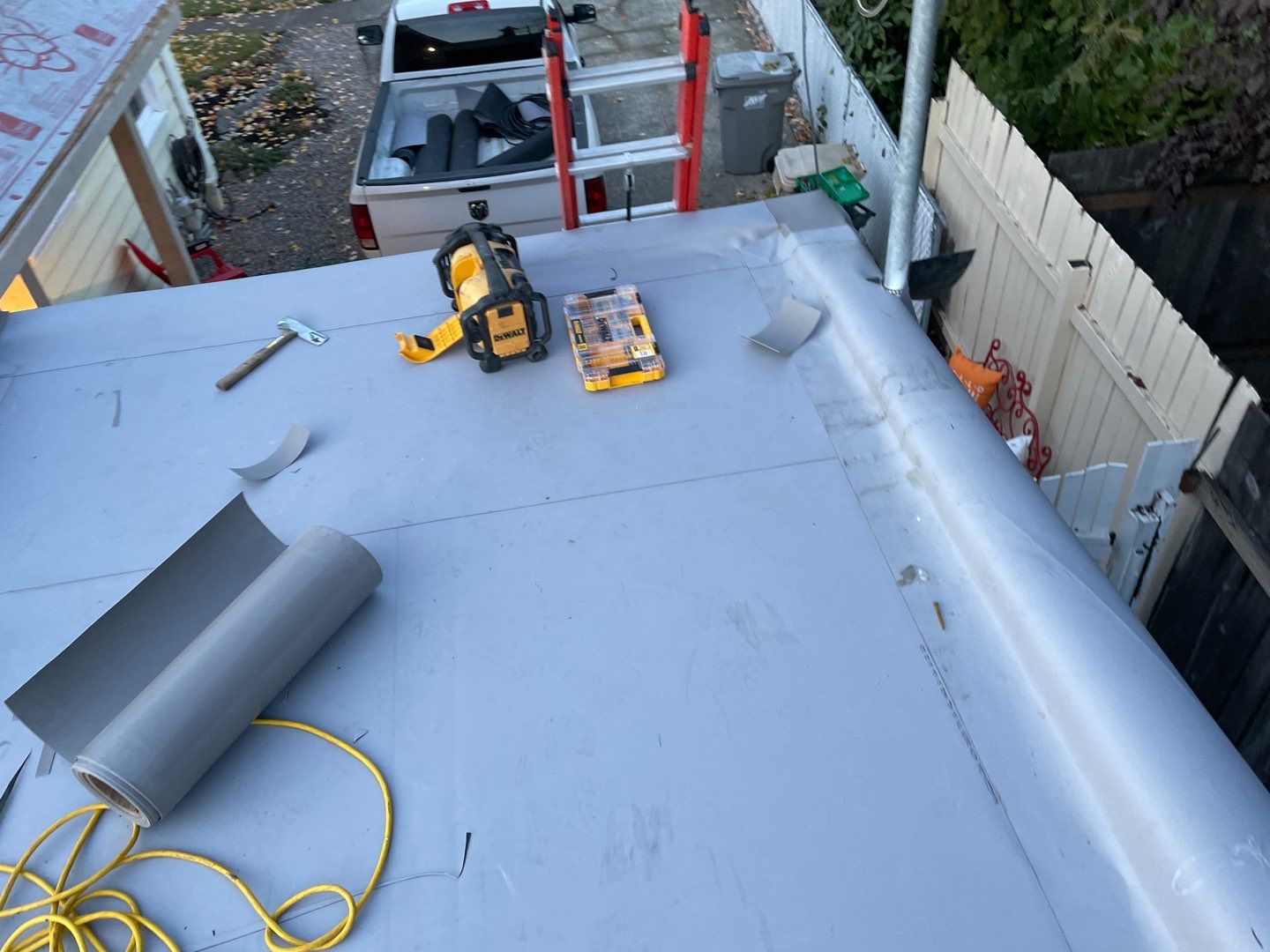 Residential Roof Installation with Added Insulation Barrier  using Malarkey Vista AR Shingles (Color: Storm Grey) by Orezona Building & Roofing Company, Inc.