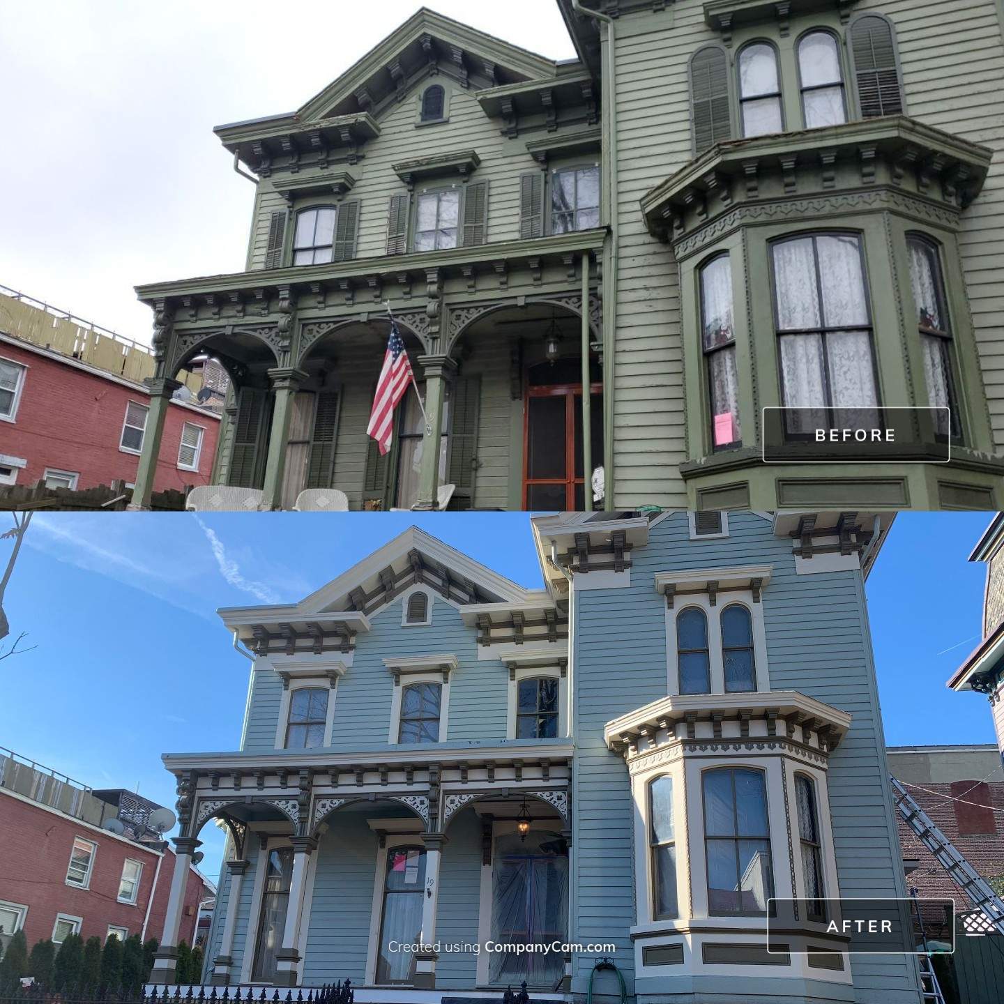 Exterior Painting Using Sherwin Williams Paints by Ryan Amato Painting LLC and Lehigh Valley Epoxy