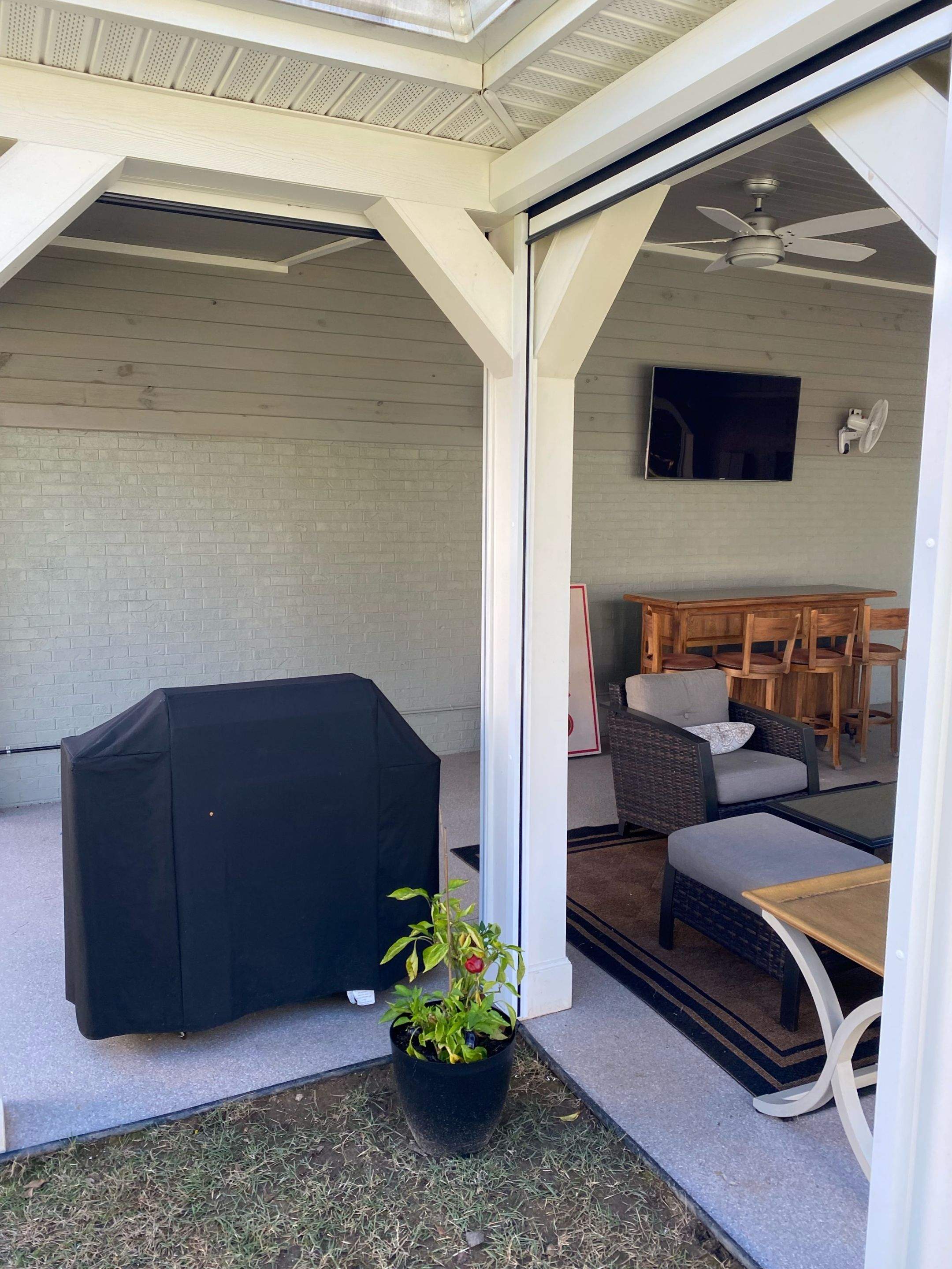 Patio Shades and Interior shade by Southern Traditions Window Fashions