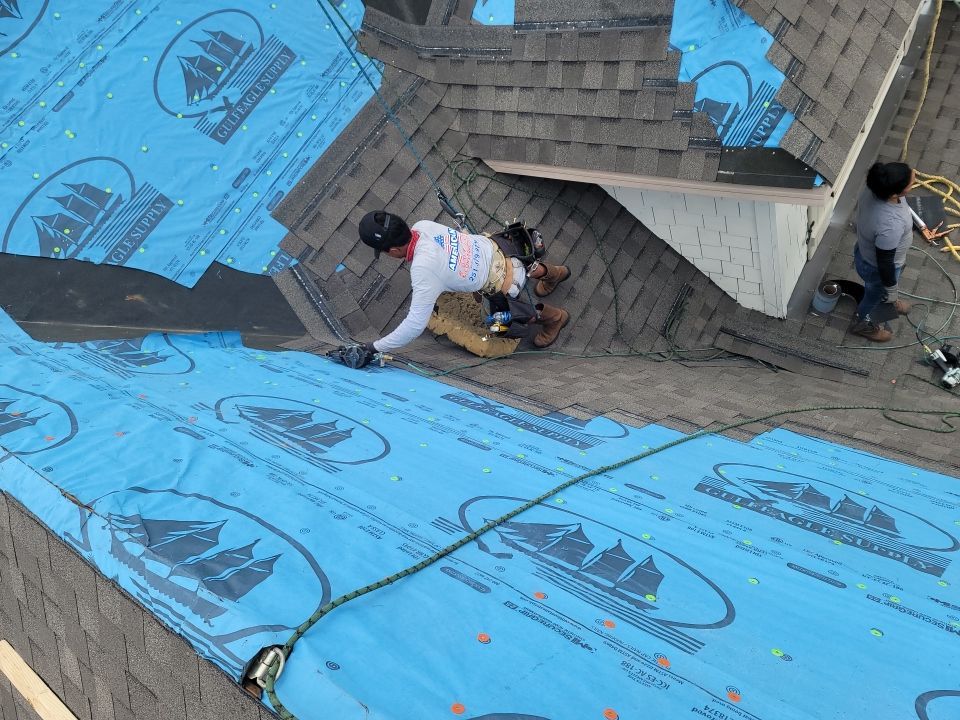 Residential Roofing Installation using Roof Replacement by American Roofing & Construction LLC