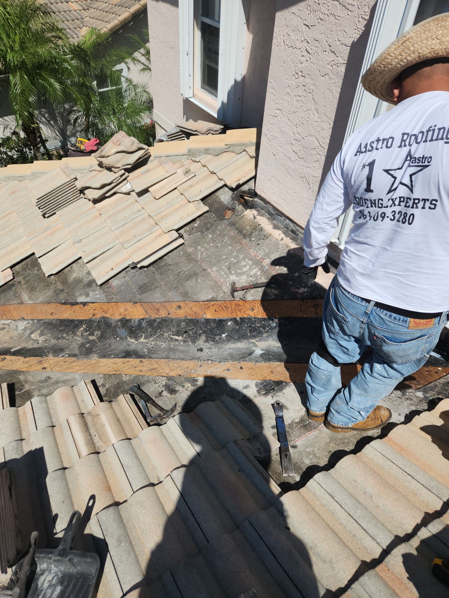 Vanguard Roll Tile Roof Repair in Wellington, FL by Aastro Roofing