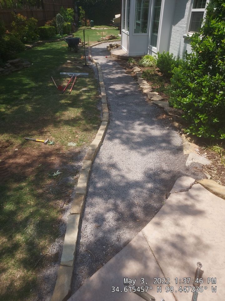 Flagstone walkway using Flagstone  by Clays Services Inc
