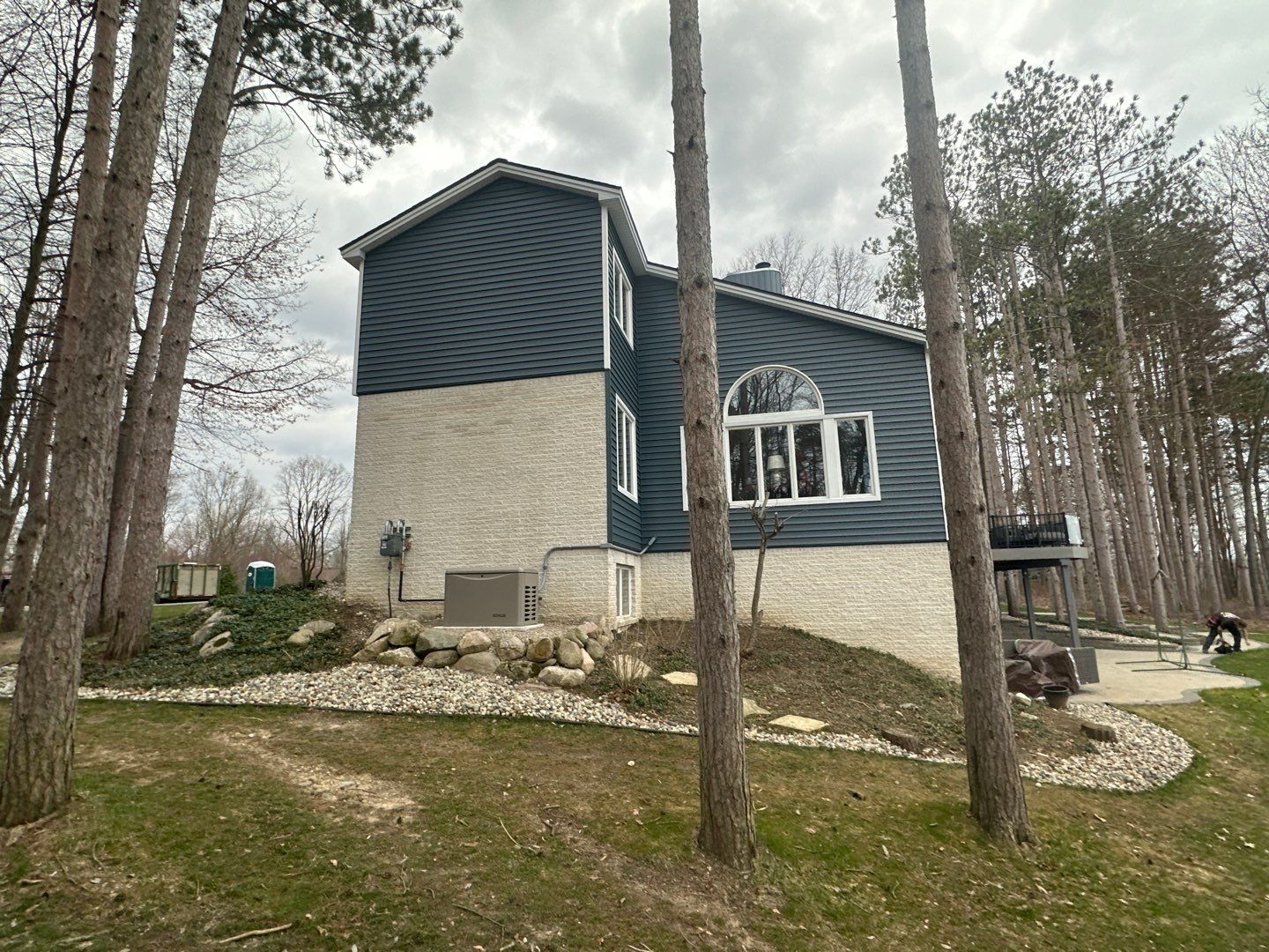 Siding Replacement using Certainteed Monogram D5 Pacific Blue by 180 Contractors