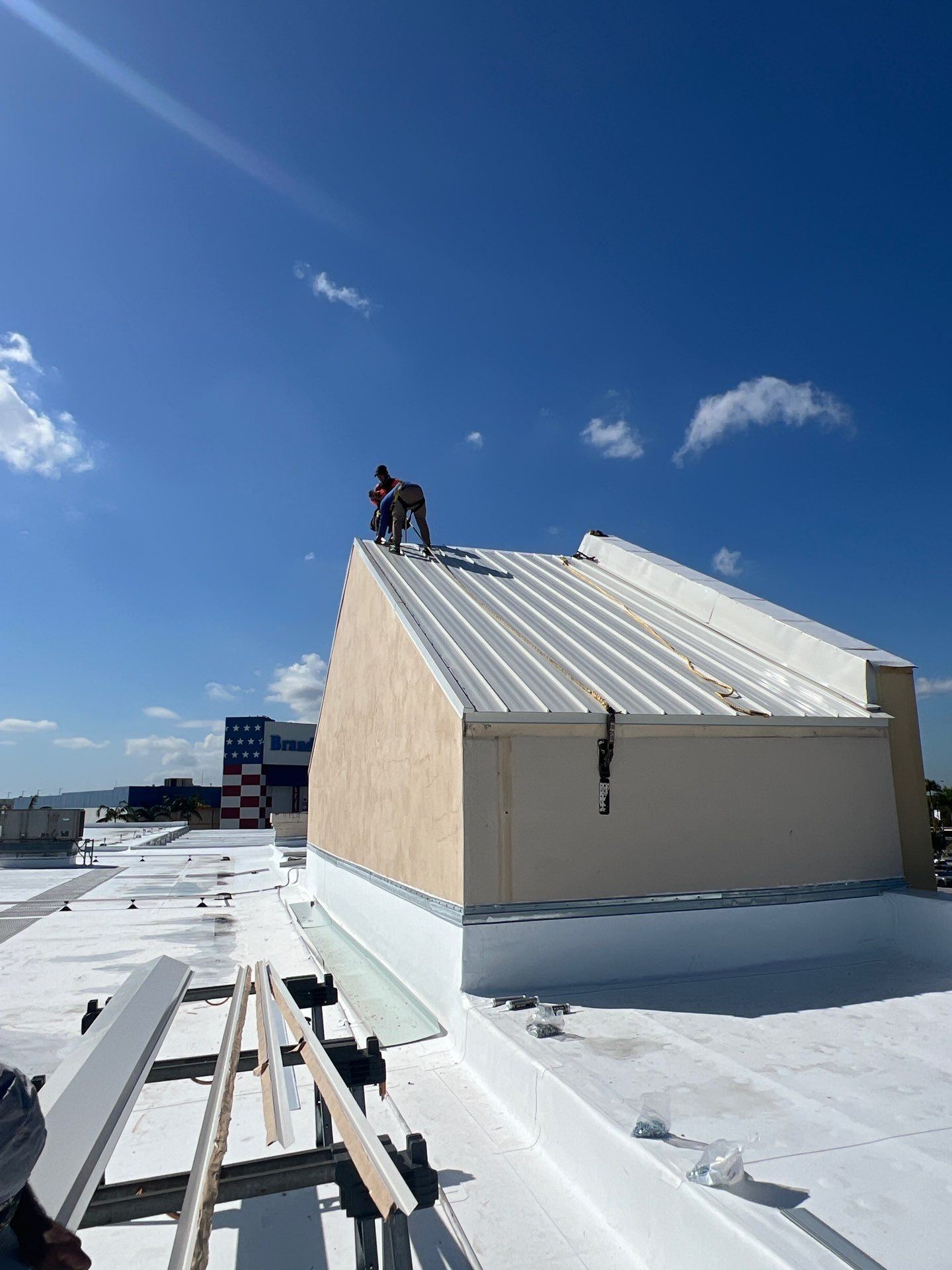 Commercial Re-Roof using GAF TPO by First Due Roofing