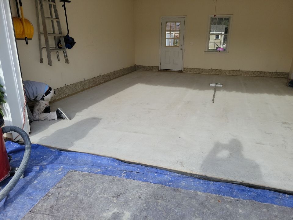 Garage Floor in Driftwood by Spectrum Painting, LLC