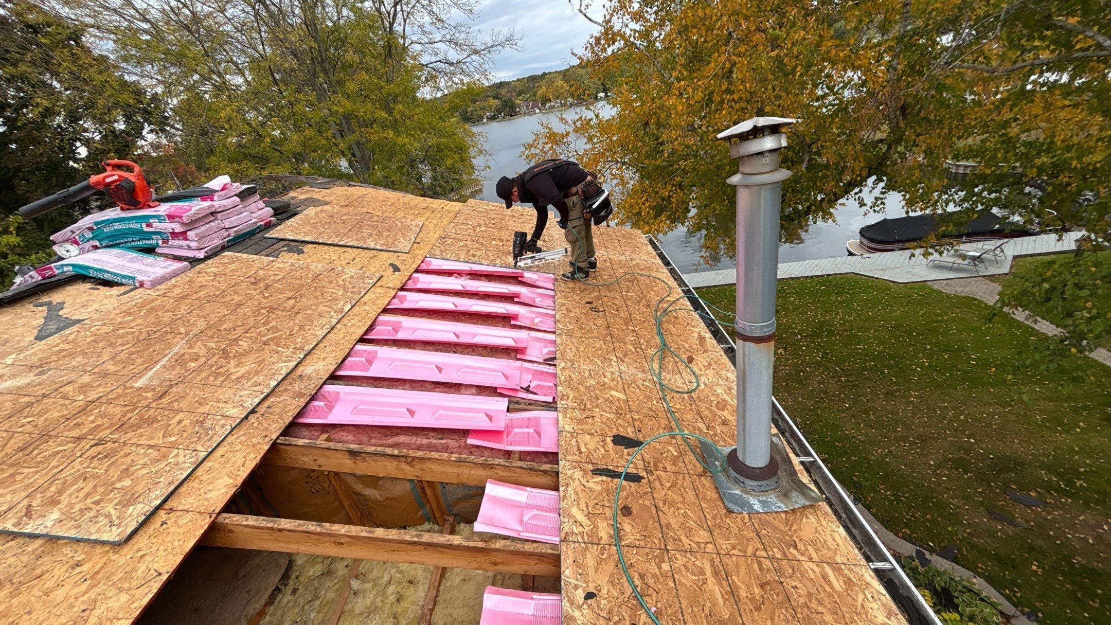 Roof Replacement using Owens Corning Onyx Black by 180 Contractors