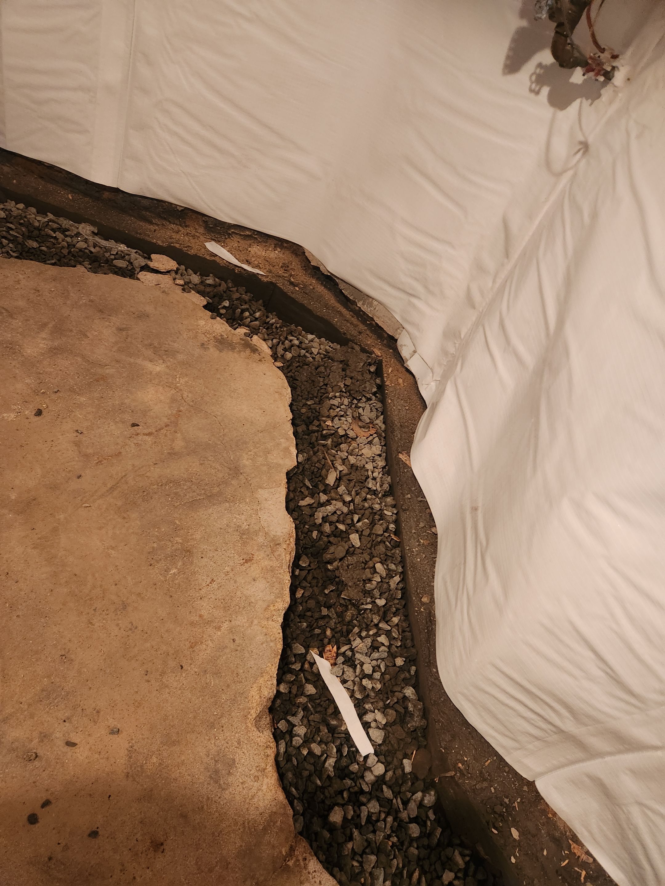 Interior French Drain Mt Tabor, NJ by Pure Service Pro, LLC 