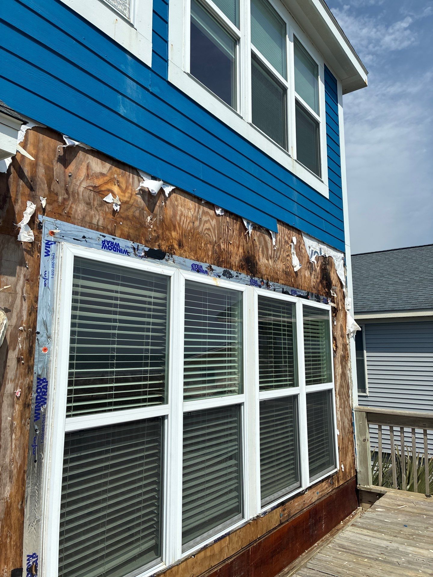 Oceanfront Structural Repair and Exterior Rebuild in Oak Island NC | RGR Construction and Roofing, LLC by RGR Construction and Roofing, LLC