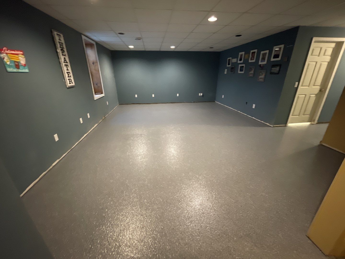 Basement Floor using Granite by Your1DayFloor.com