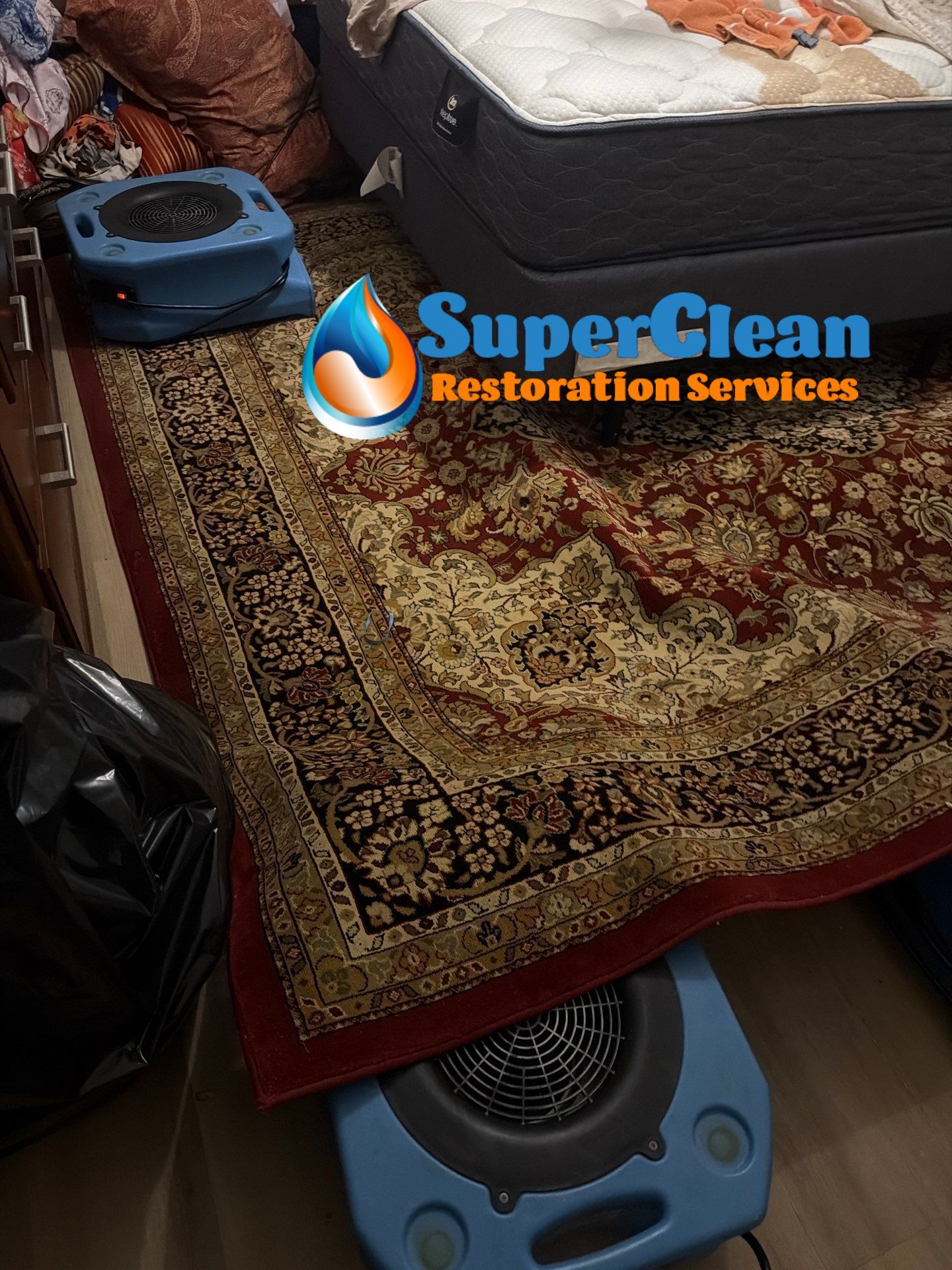 Water Damage Restoration and Floor Drying in Fort Lauderdale Unit by SuperClean