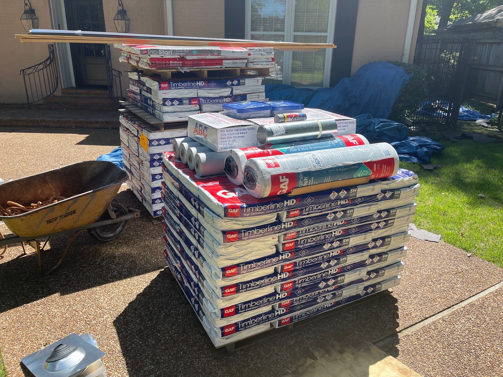East Memphis Home Roof Replacement Featuring Pewter Gray GAF Timberline HD Shingles by Revival Roofing Services