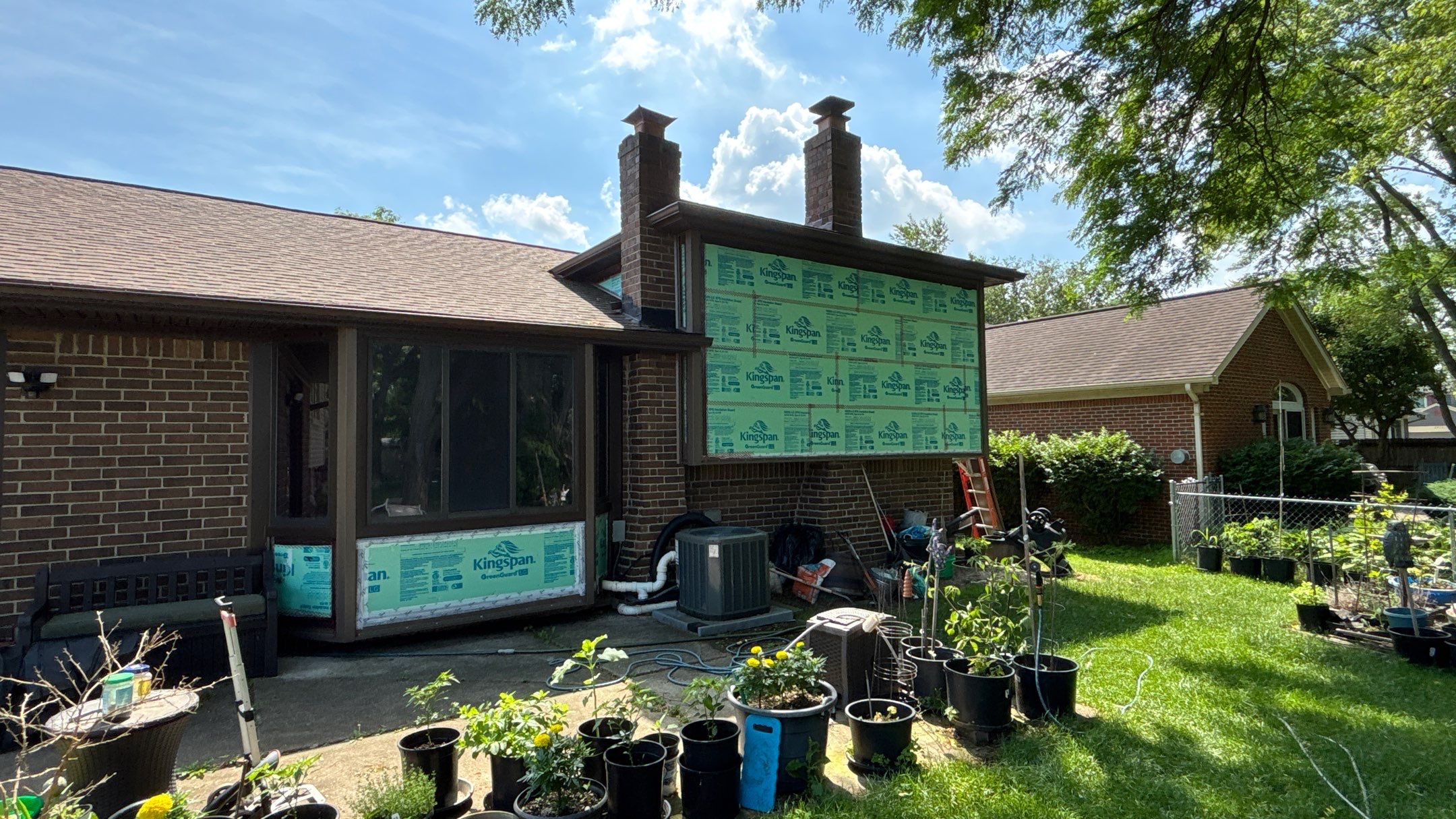 Siding Installation using Ascend 7" Composite Flagship Brown by 180 Contractors
