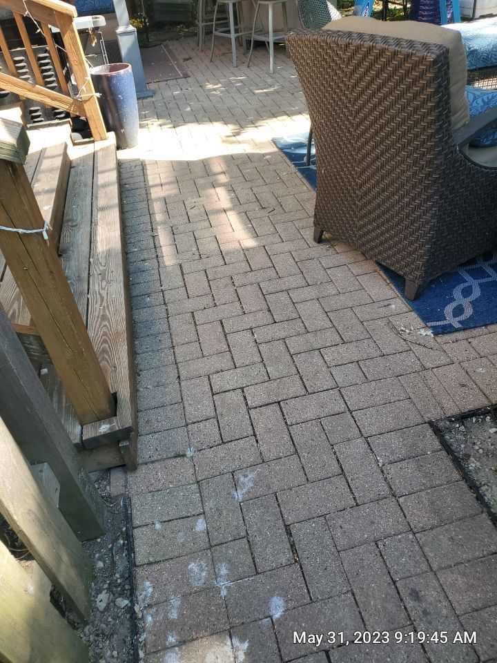 Brick paver clean, sand and seal.  using Surebond SB-1300 by Northern Power Washing LLC.