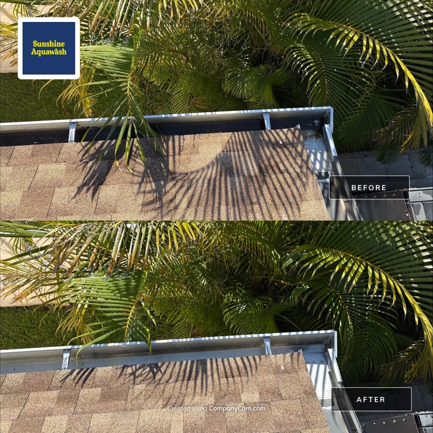 Gutter Cleaning Project – Oakley Place Community, Ellenton, FL by Sunshine AquaWash