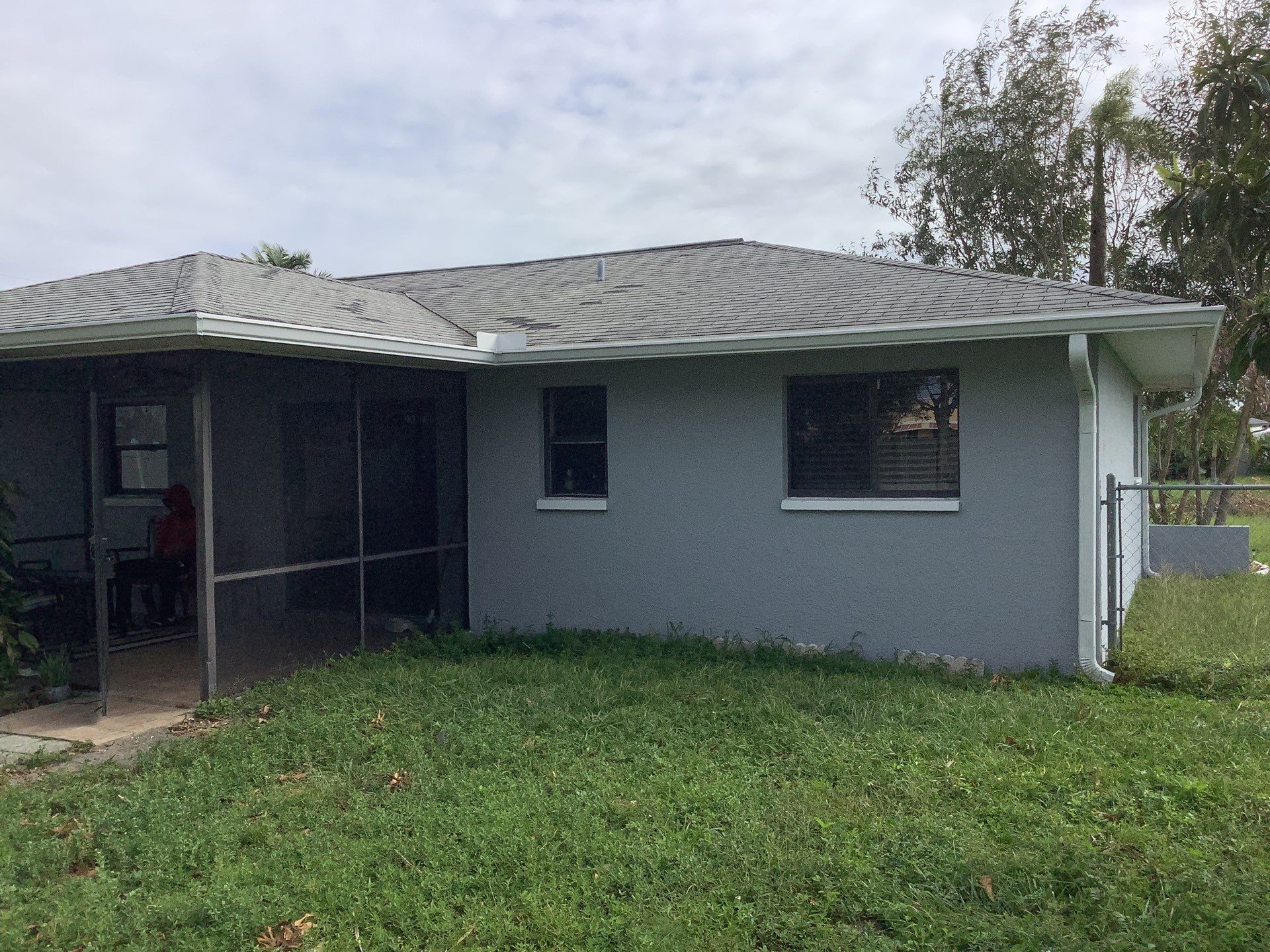 New Gutter System with Splash Guards in Cape Coral FL by Gutter Professors