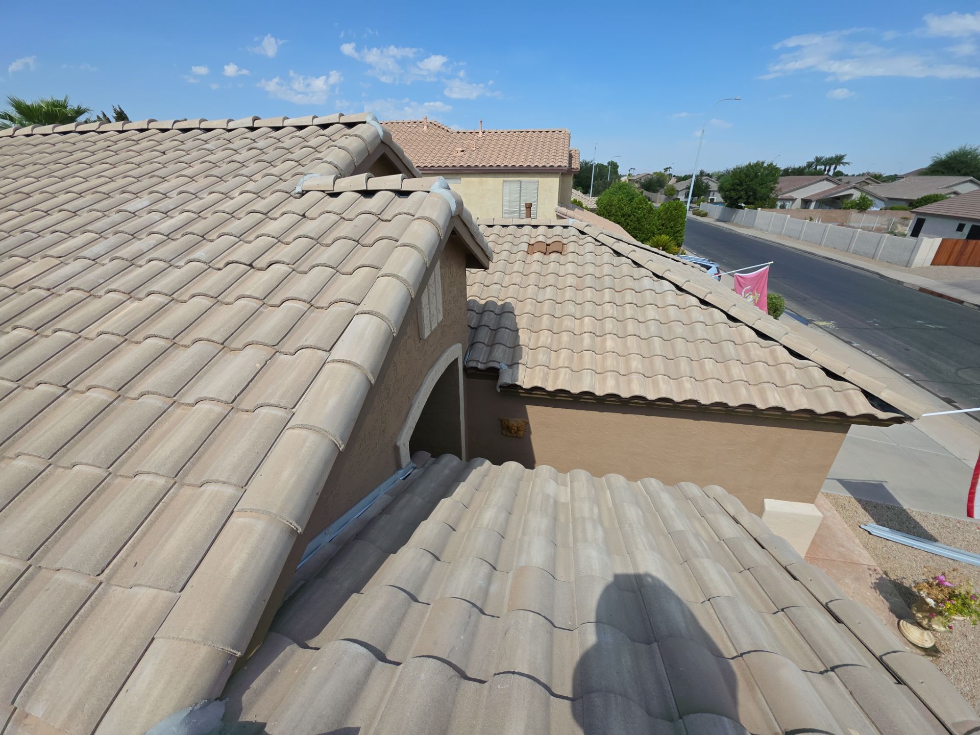 New tile reset for this beautiful home in Chandler by Weather-Tite Roofing