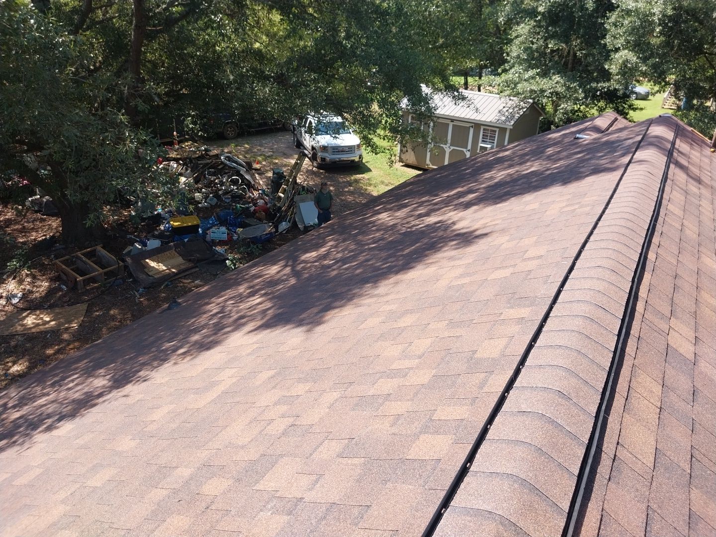 Syler roofing job by BROCK BUILDERS