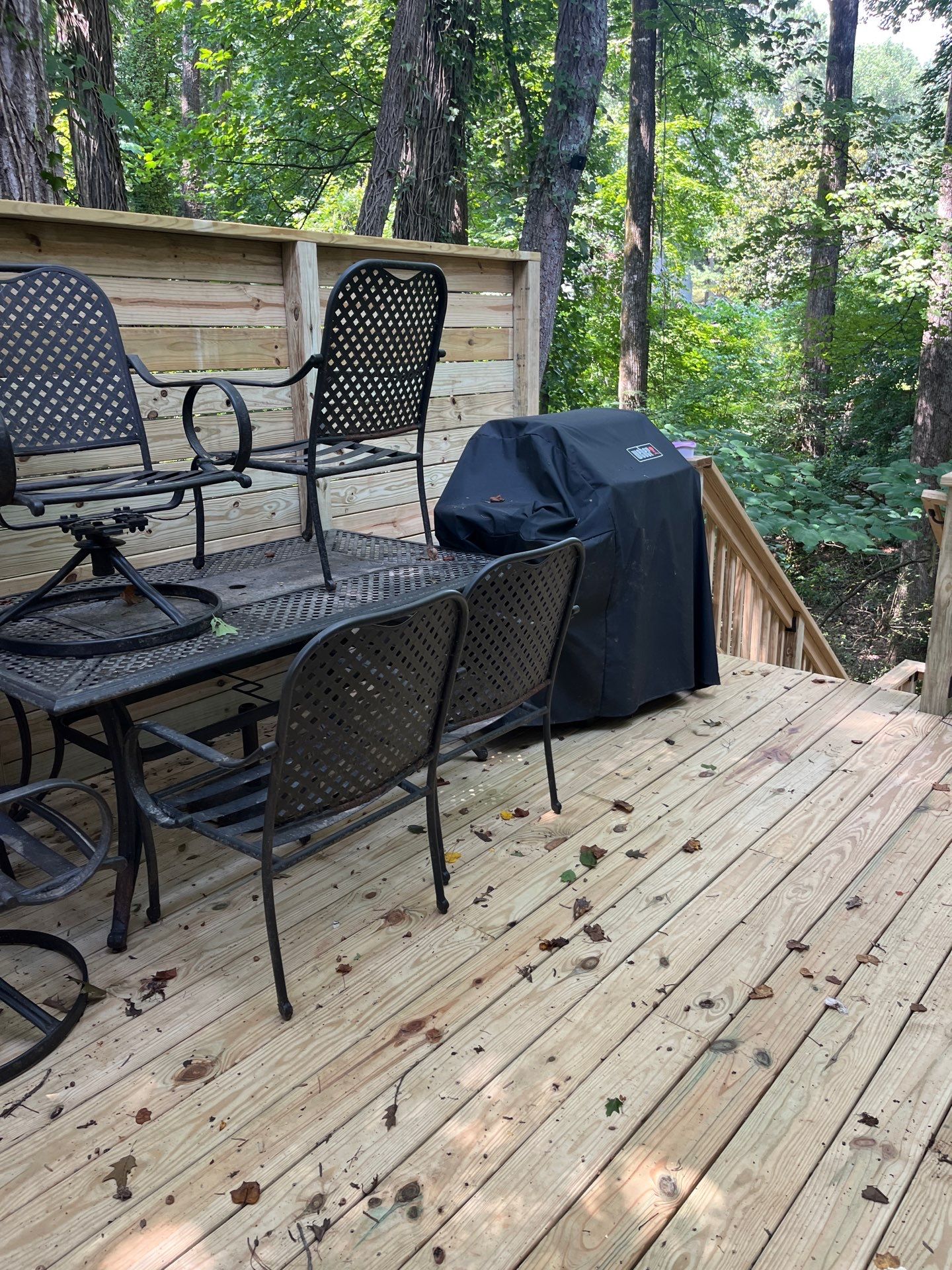 Pressure Treated Pine Deck Build in East Cobb by Nelson Exteriors