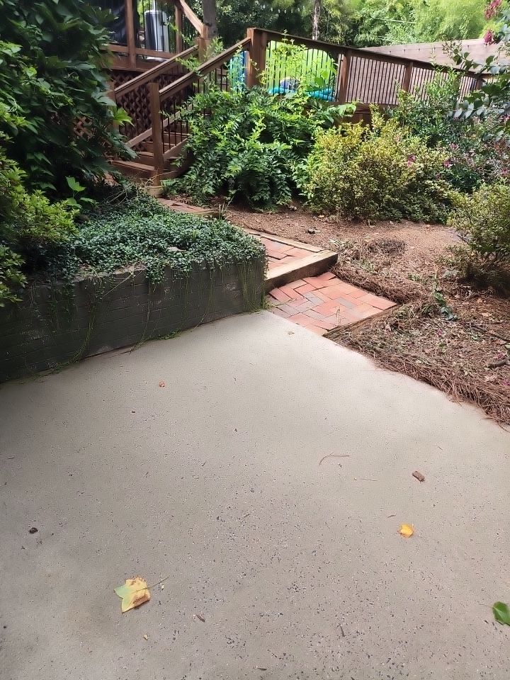 concrete Clean using cleaner by G&H Home Tech Pros LLC