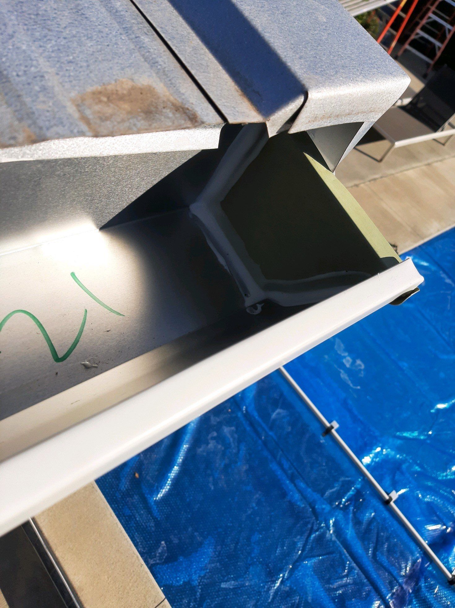 Gutter Installation using K-Style Seamless Gutters and Soffit and Fascia Replacement by Gutter Professors
