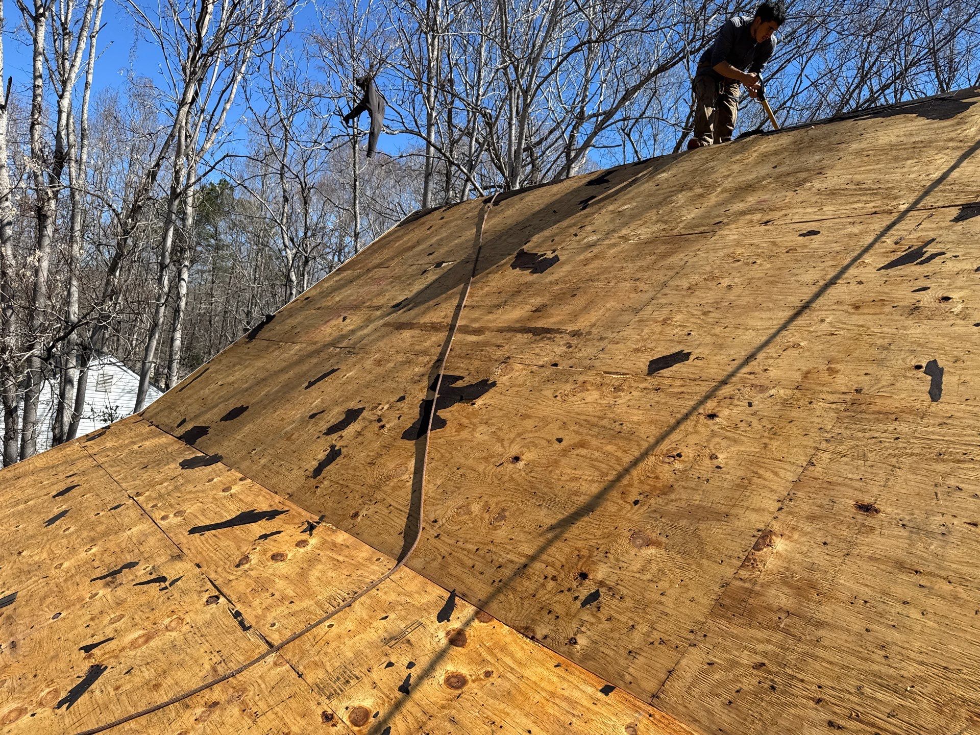 Complete Roof Replacement and Plywood Decking Repair in Quinton by Cade Construction