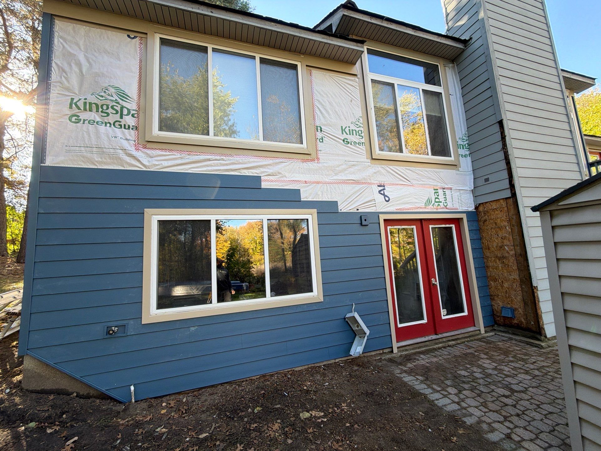 Siding Replacement using Ascend Laguna Blue by 180 Contractors