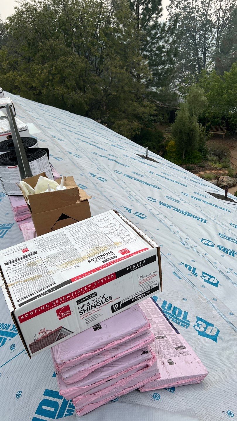 Gutters and new Roof by Byers Enterprises 