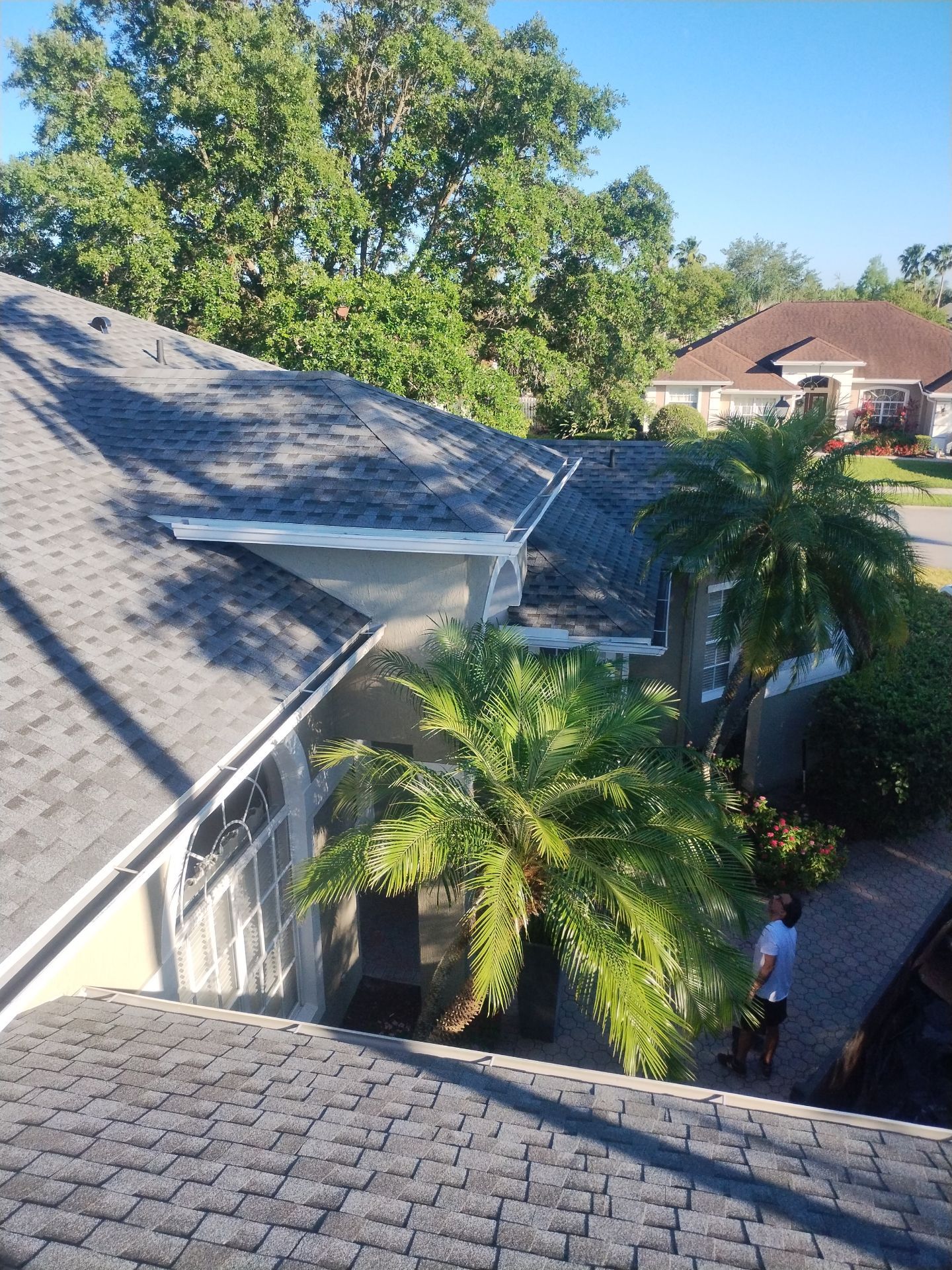 Roof Replacement  using GAF Timberline HDZ Color Pewter  by Sunrise Roofing services Inc.