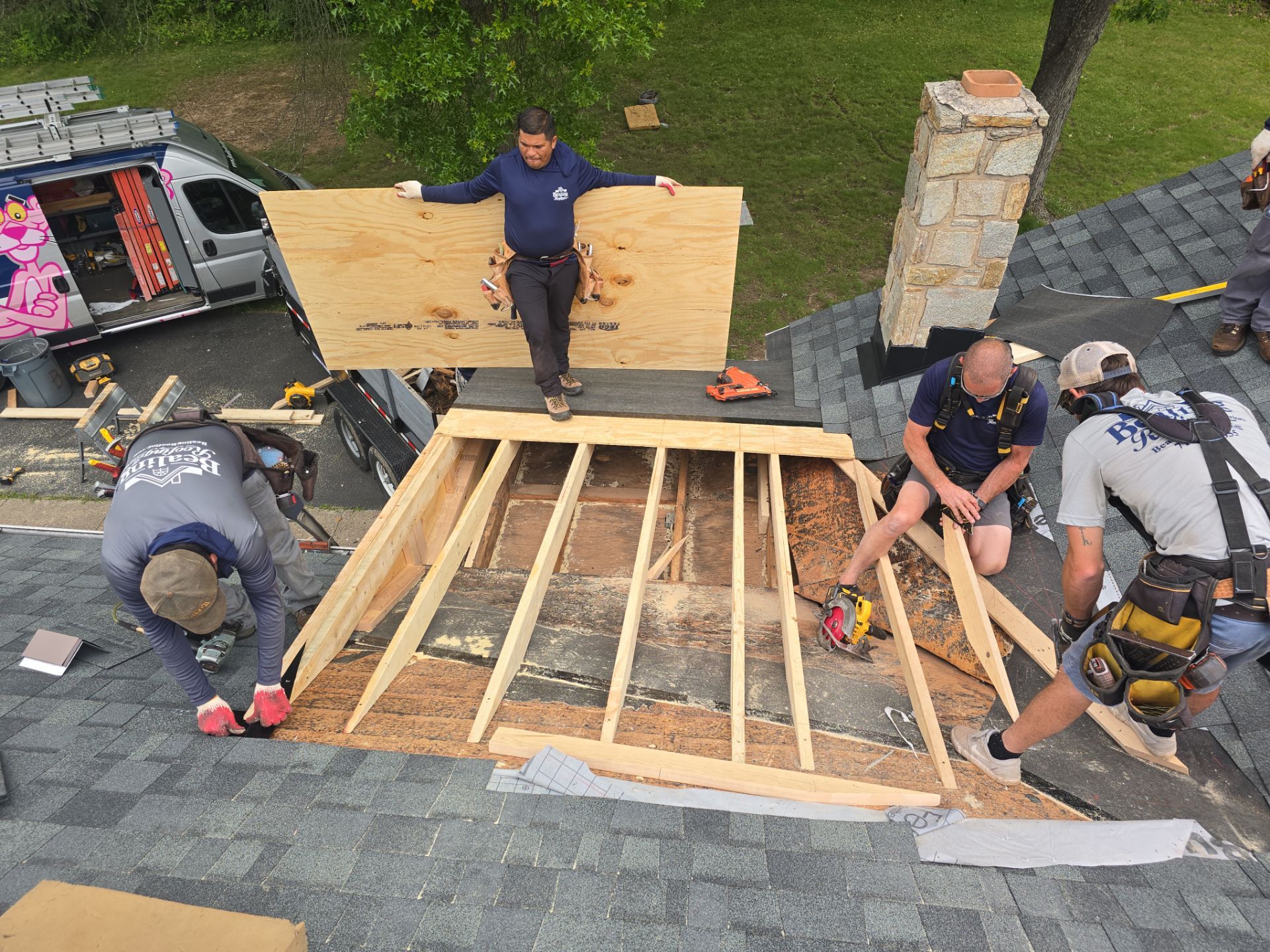 Structural Roof Rebuild and Low Slope Replacement in Gettysburg, Pennsylvania by Bealing Roofing & Exteriors