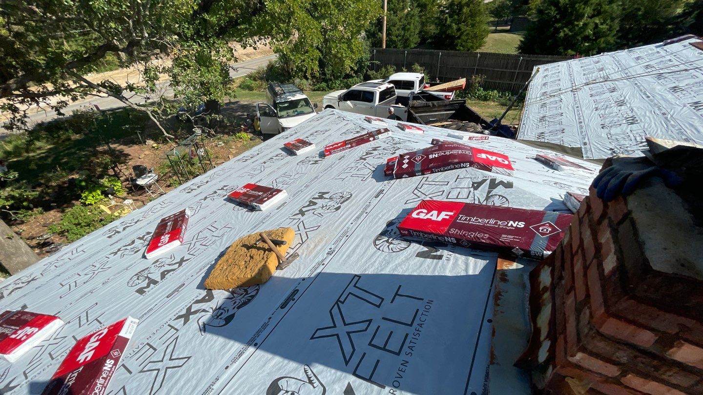 Residential Roofing Installation using GAF Natural Shadow  by A & H Roofing and Contracting