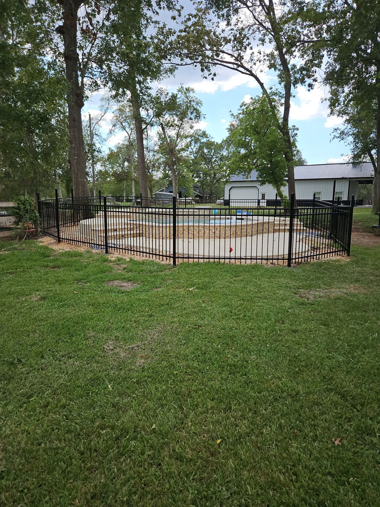 Ranch Style fence Plus Iron installation by Tim's Fences