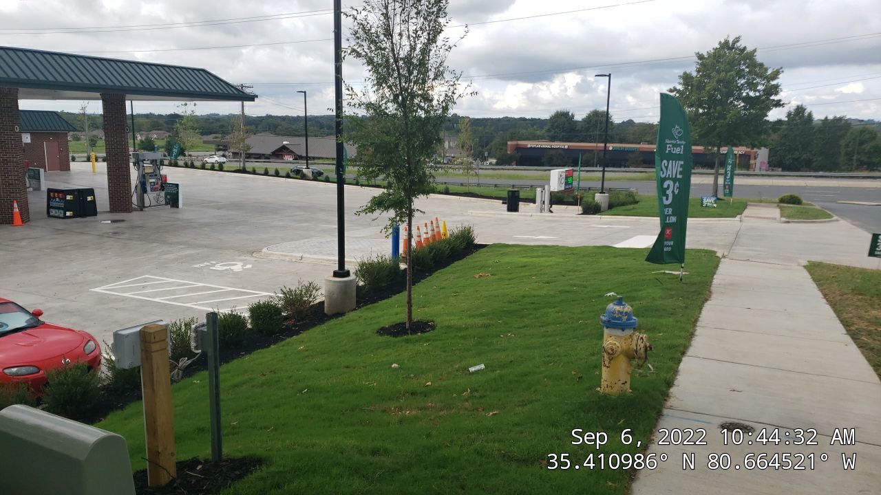 Commercial Landscaping Harris Teeter Fuel Station by Carolina-Metro Landscape, Inc